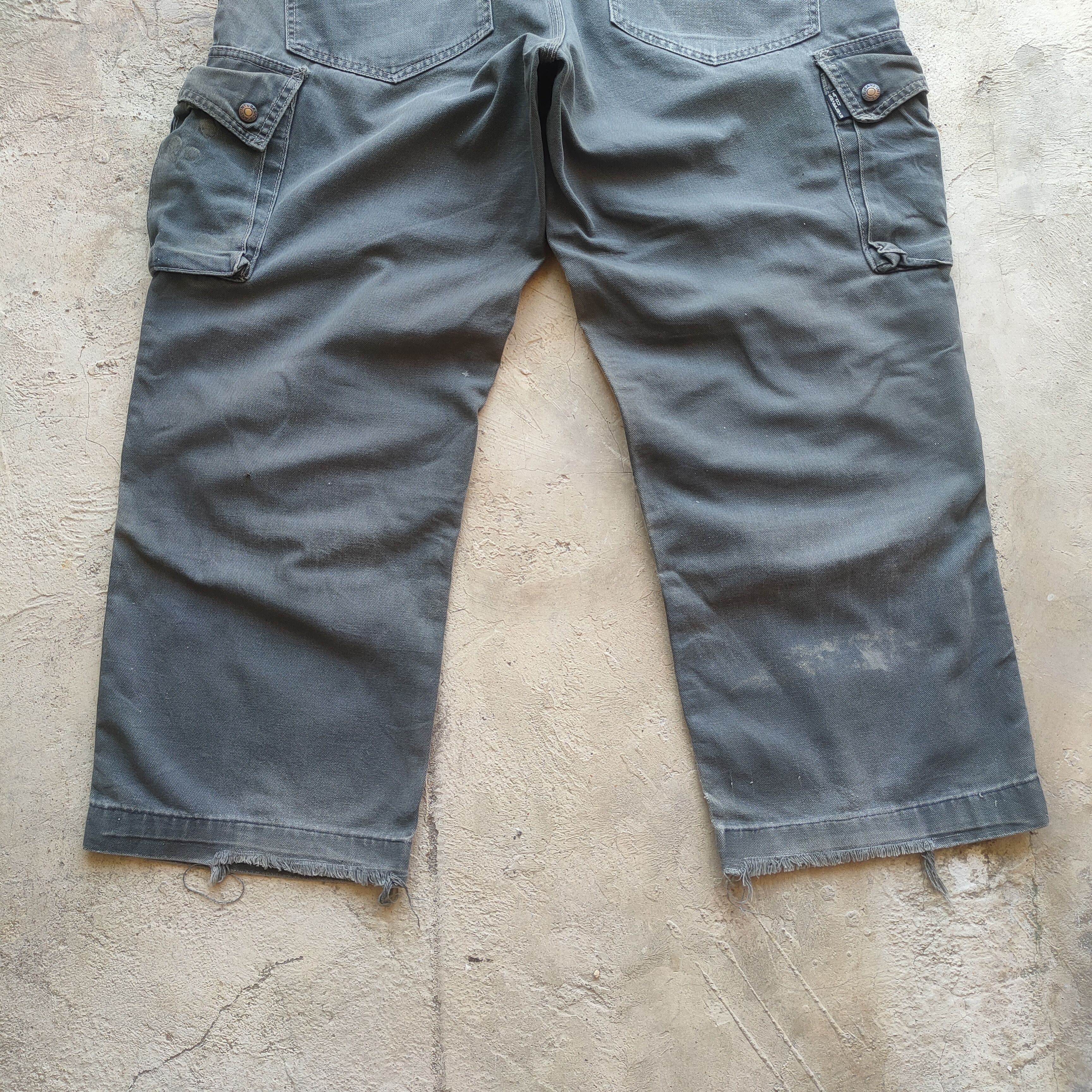 Japanese Brand W30 VINTAGE JAPANESE DISTRESSED FADED CARGO PANTS Size US 30 / EU 46 - 10 Thumbnail