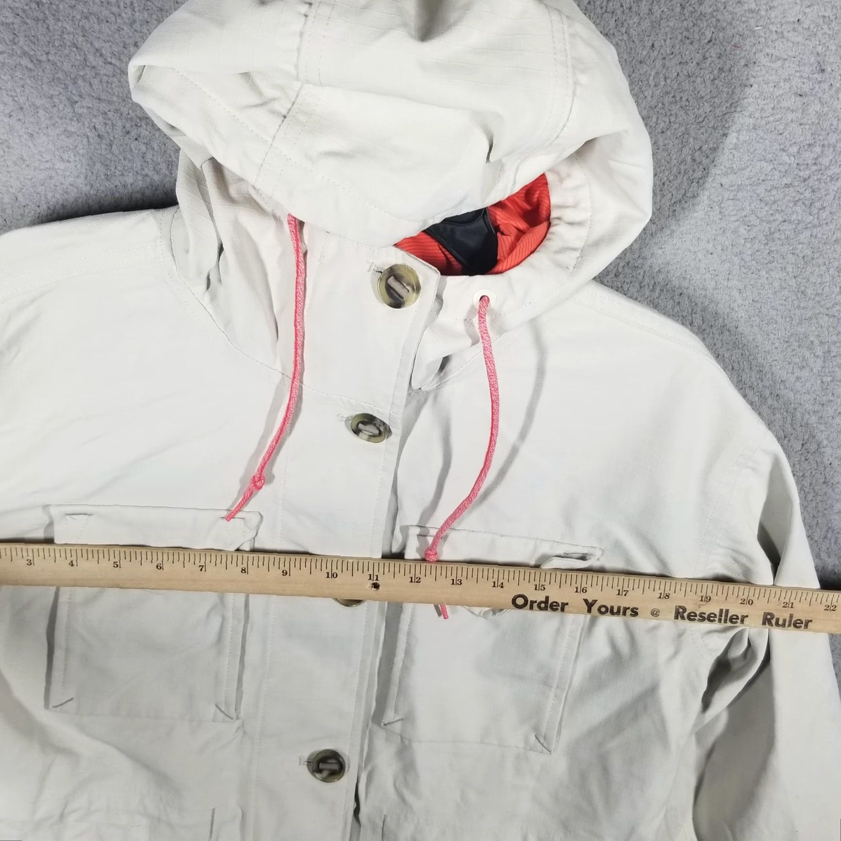 Mountain Hardwear Mountain Hardwear Parka Jacket Womens Medium White Hooded Lined Pockets Outdoor Size M / US 6-8 / IT 42-44 - 6 Thumbnail