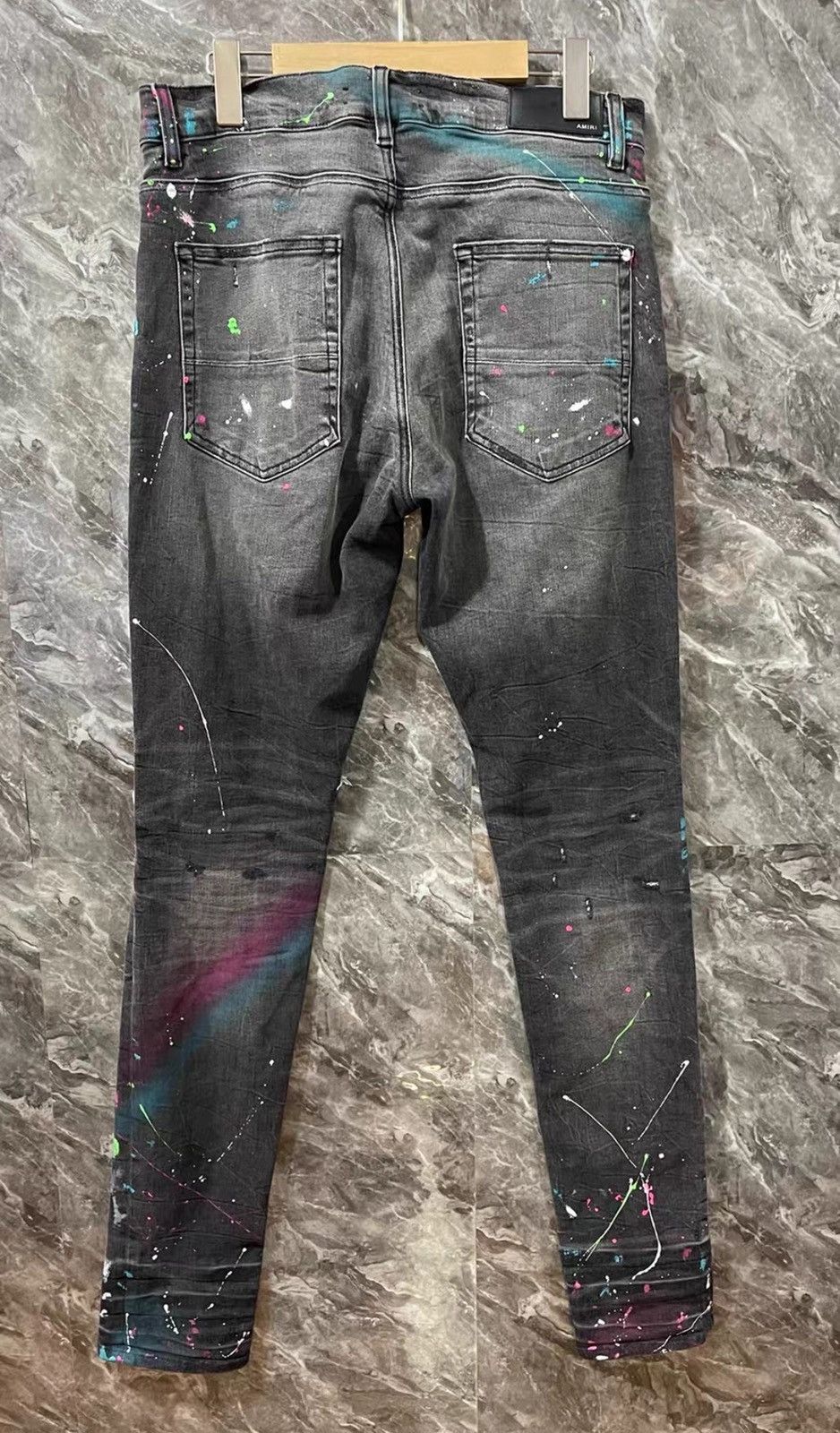 Amiri Amiri Black splashed ink jeans 2506-Nextarrow Size US 34 / EU 50 - 2 Thumbnail