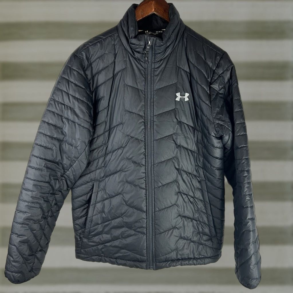 Under Armour VINTAGE Under Armour Puffer Jacket Black Medium Size US M / EU 48-50 / 2 - 1 Thumbnail