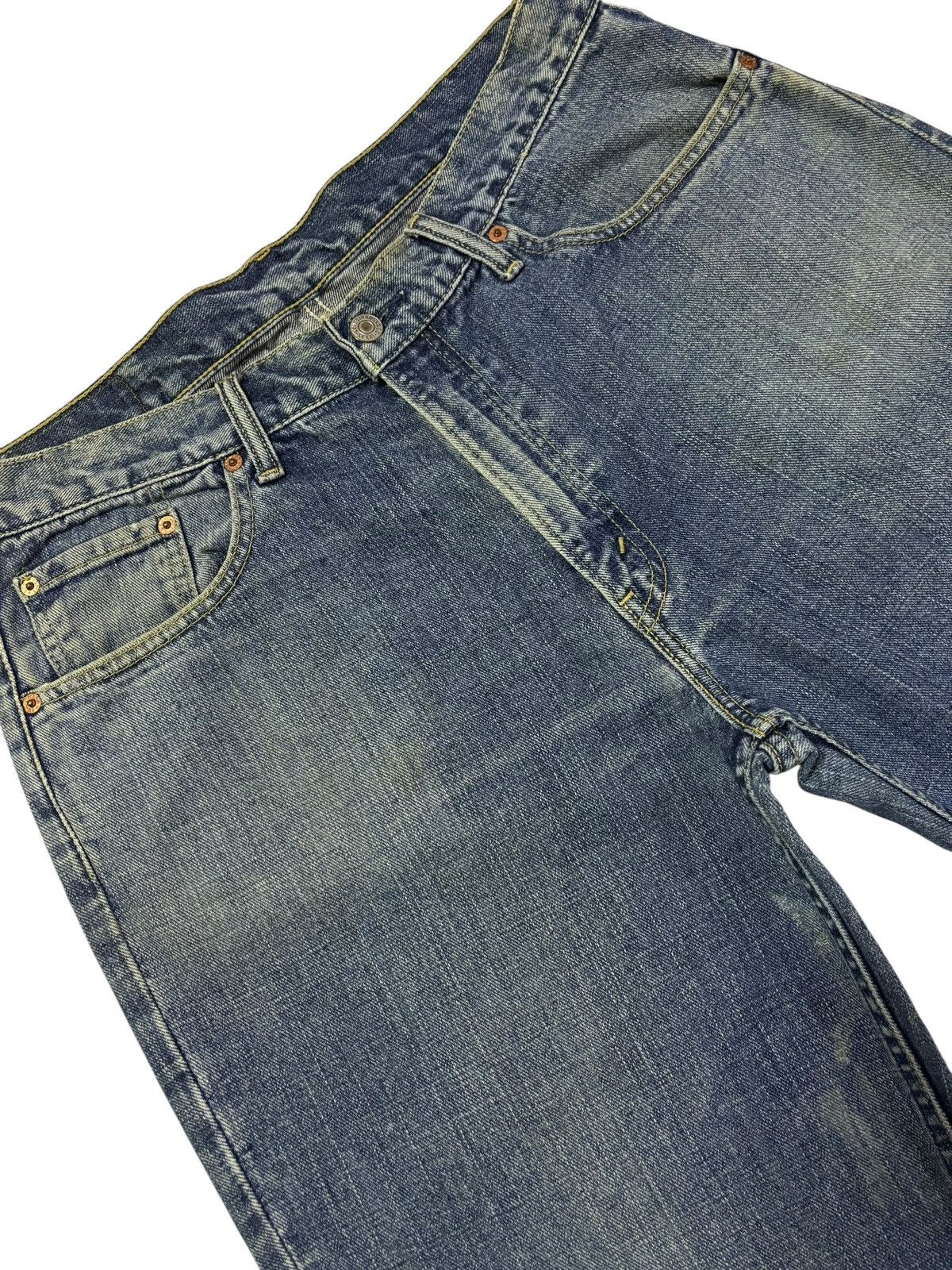 Levi's Vtg 90s Levis 533 Distressed Jeans Size US 34 / EU 50 - 5 Thumbnail