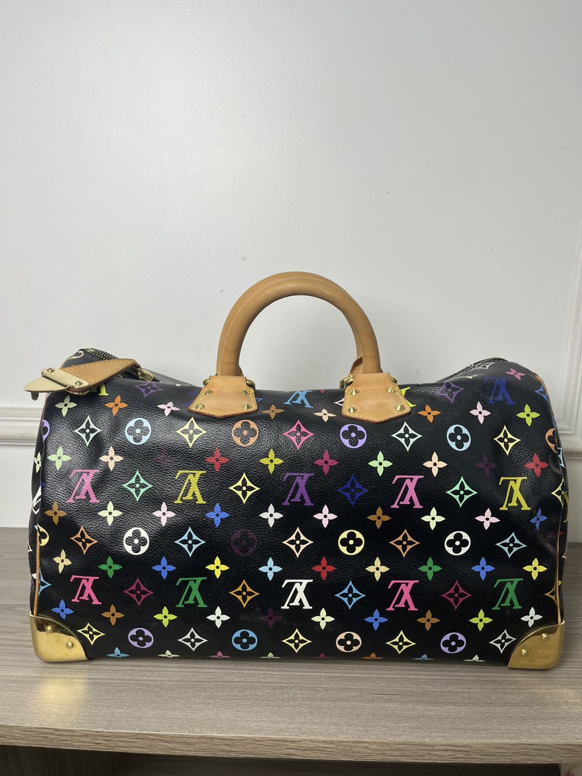 Louis Vuitton Louis Vuitton Black Murakami Monogram Speedy 40 Size ONE SIZE - 5 Thumbnail