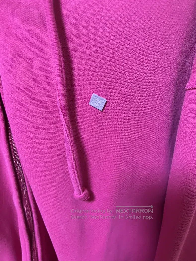 Acne Studios Acne Studios Dragon fruit color hooded sweatshirt Size XXS / US 00 / IT 34 - 4 Thumbnail