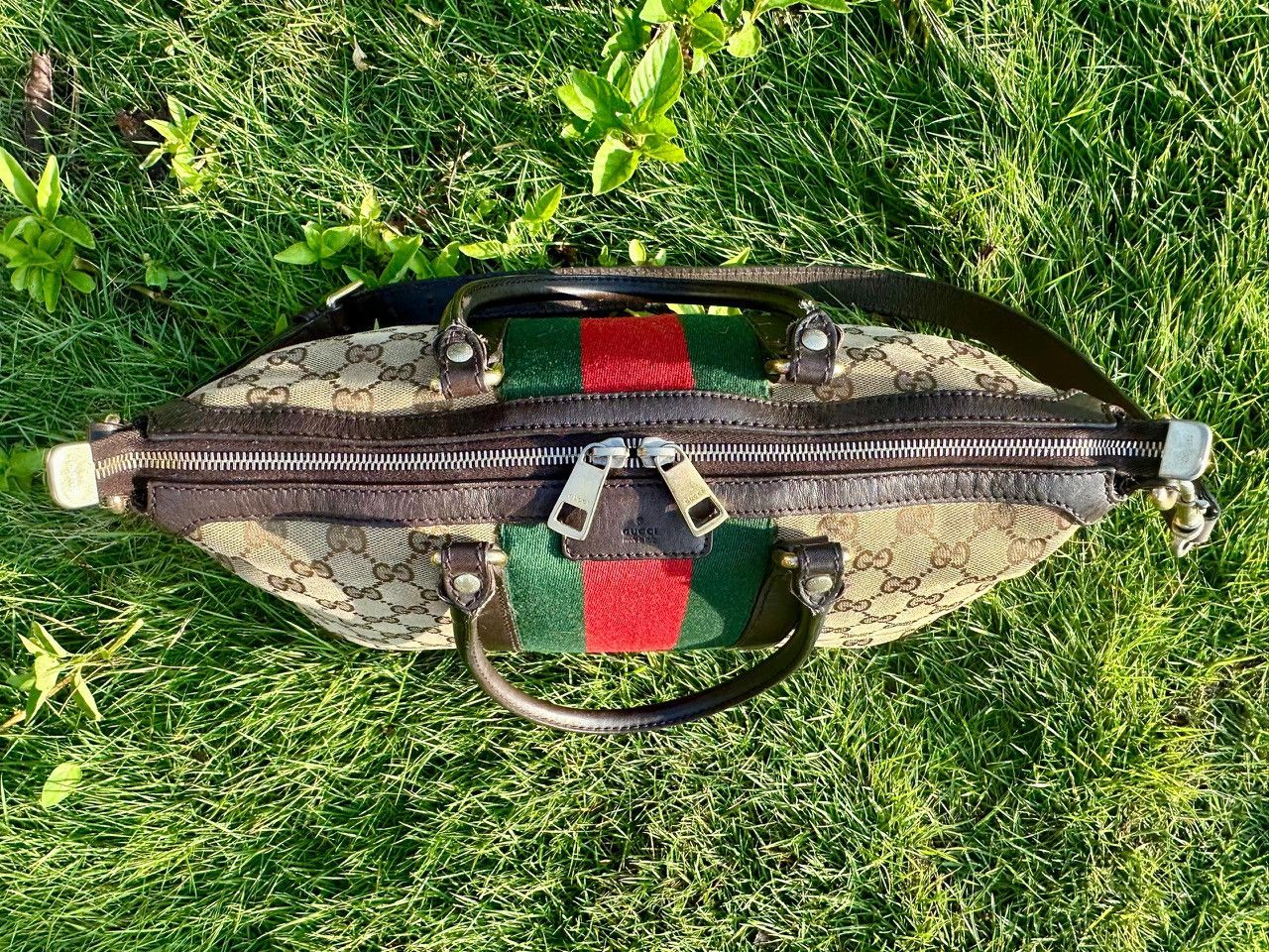 Gucci Authentic Gucci Monogram GG Canvas Vintage Medium Bag Size ONE SIZE - 5 Thumbnail