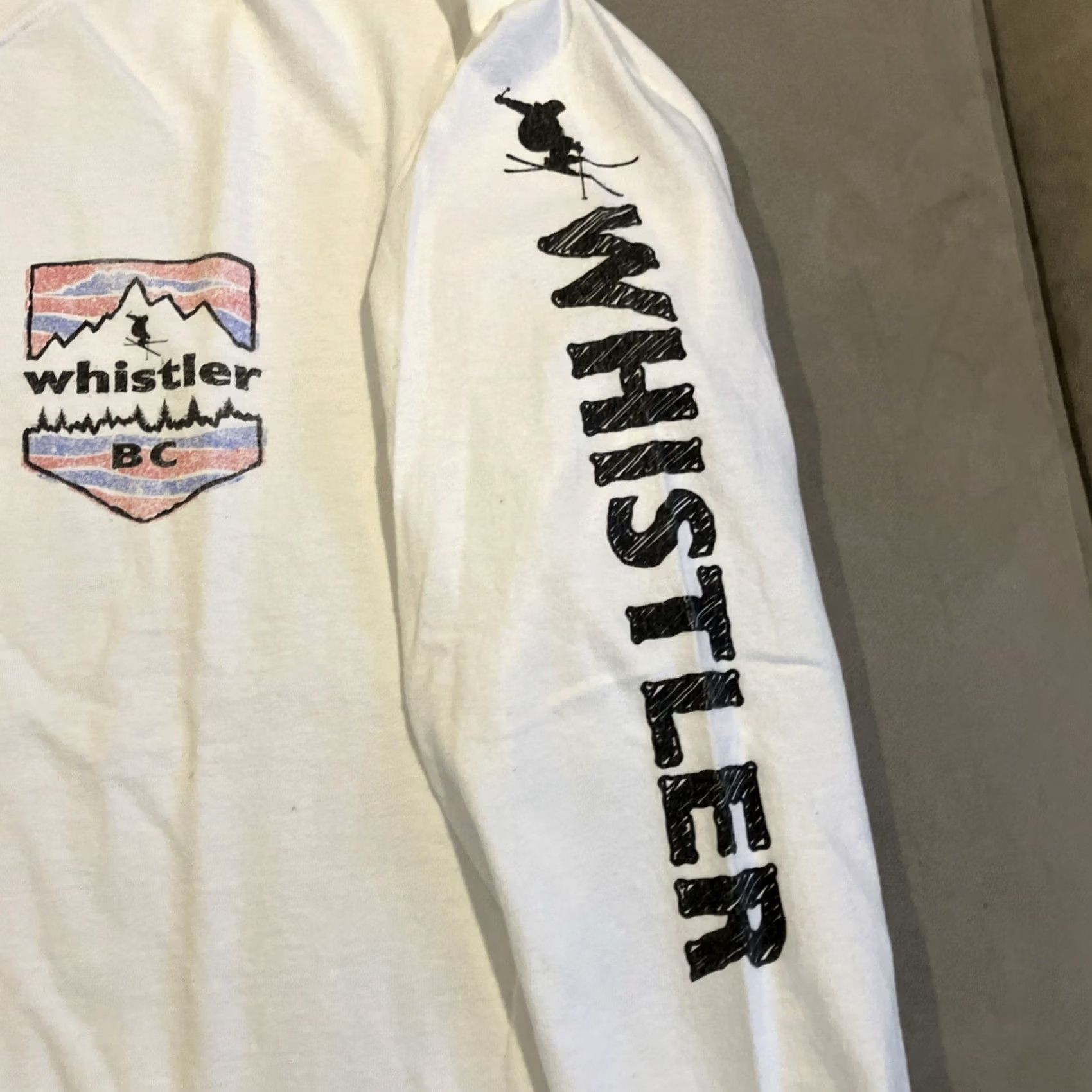 Whistles Vintage Whistler BC Single Stitch Long Sleeve Shirt - Mens Large Size US L / EU 52-54 / 3 - 3 Thumbnail
