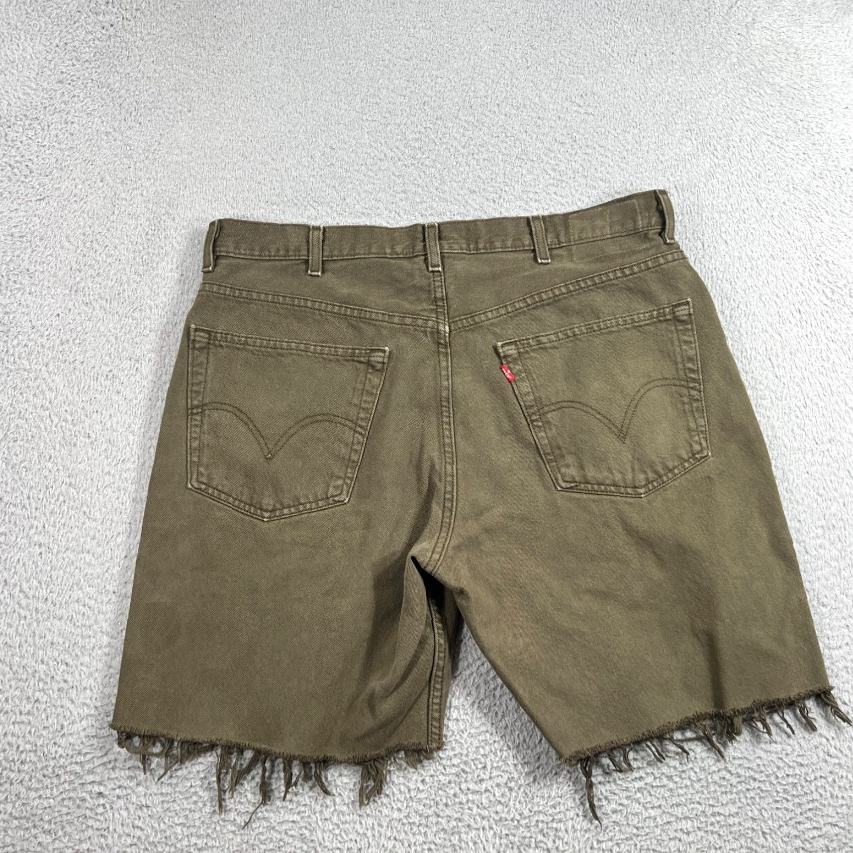 Levi's Levi's 550 Bermuda Shorts Mens 36 Green Cotton Casual Travel Summer 8" Inseam Size US 36 / EU 52 - 7 Thumbnail