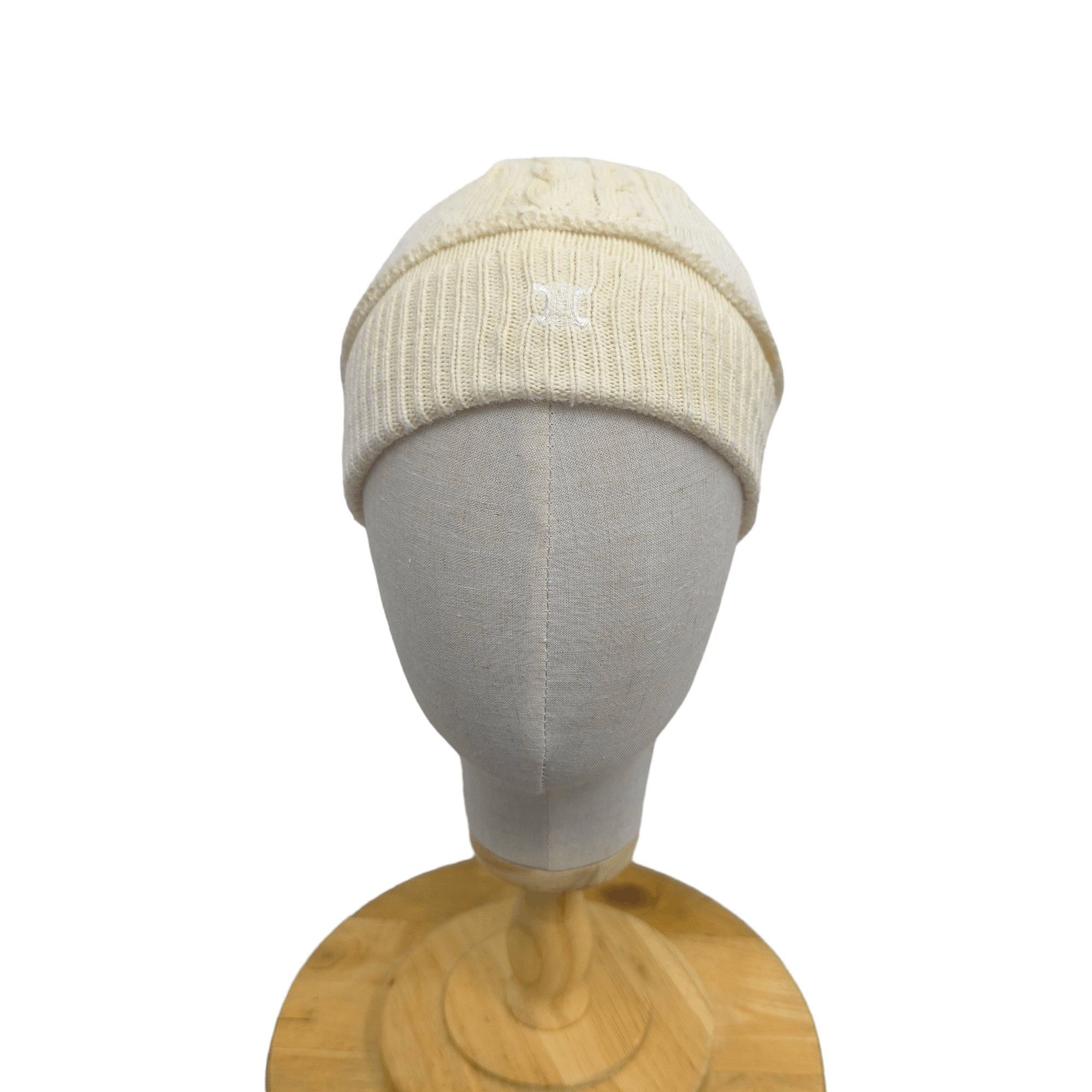 Celine 🌟Vintage celine logo made in japan pull on short beanie hat Size ONE SIZE - 1 Thumbnail