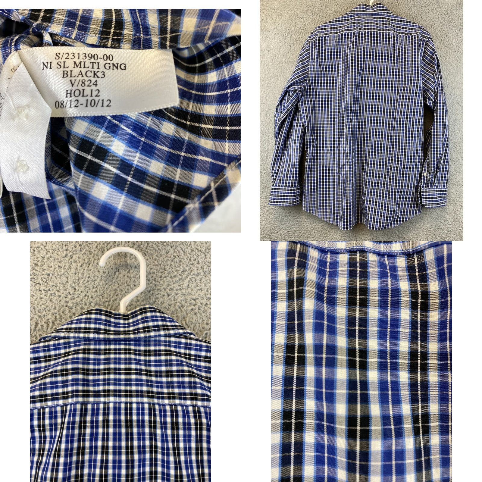 Banana Republic BANANA REPUBLIC Men’s Button Up Long Sleeve Plaid Dress Shirt L / 81-30 Size 42R - 8 Thumbnail