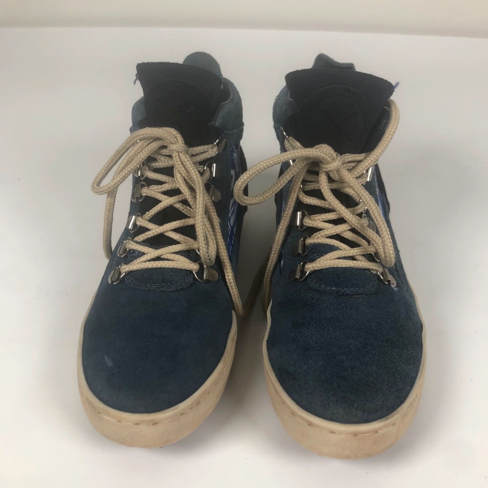 Vintage Inkkas Kanoko Sneakers High Top Blue Suede Leather Lining Cushioned Inkkas Kanoko Womens Size 8 Mens Size 6 Shoes Shoes Size M / US 6-8 / IT 42-44 - 2 Thumbnail