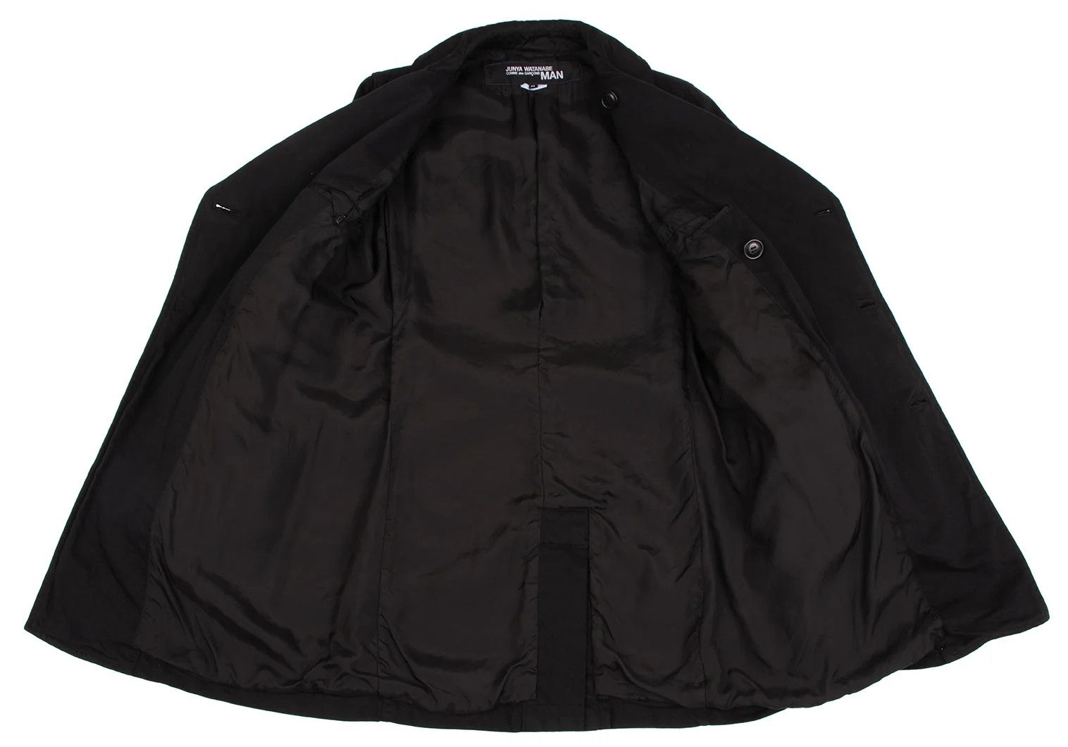 Junya Watanabe Pocket Design Dyed Cotton Coat in Black, Size XS Size US XS / EU 42 / 0 - 11 Thumbnail
