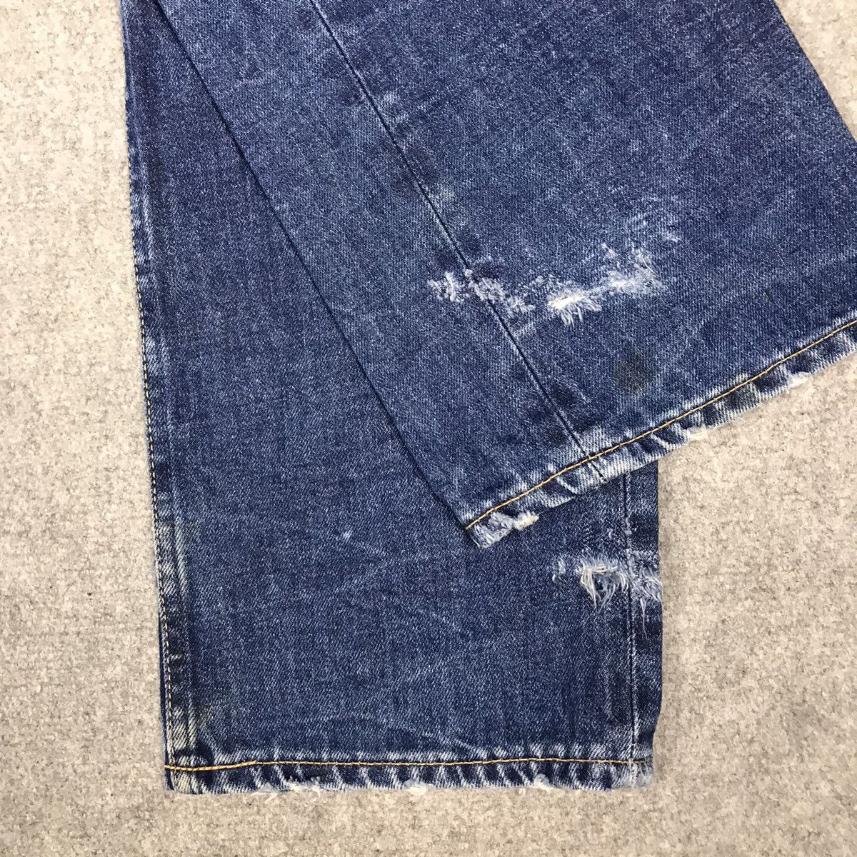 Japanese Brand DISTRESSED DENIM BACK NUMBER JAPAN JEANS PANTS Size US 31 - 7 Thumbnail