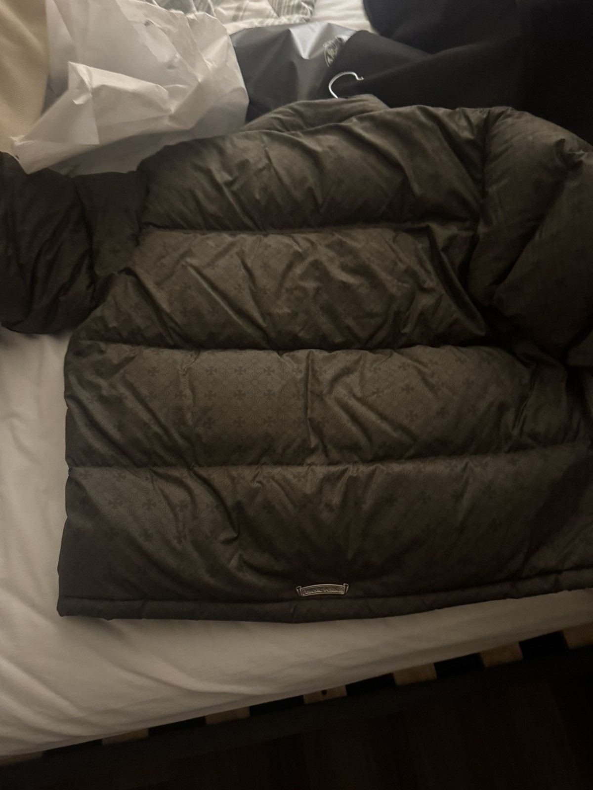 Chrome Hearts Chrome Hearts Monogram Puffer Jacket Olive Size US L / EU 52-54 / 3 - 8 Thumbnail