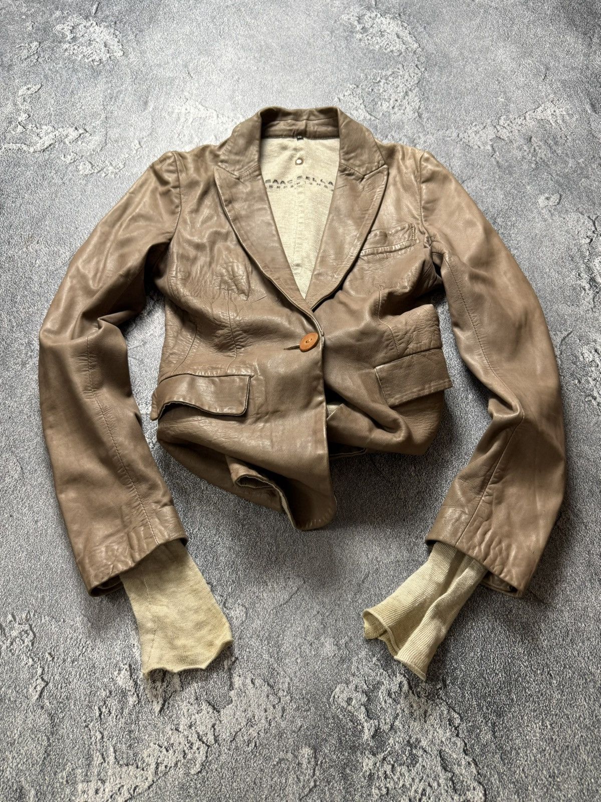Isaac Sellam Experience Isaac Sellam Experience Archive Lamp Leather Jacket Blazer Size S / US 4 / IT 40 - 1 Thumbnail