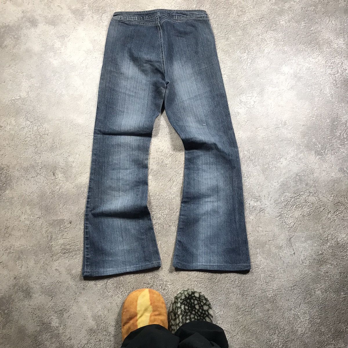 Vintage Vintage Y2K Baggy Flared Distressed Jeans Grunge Skate 29 Size 29" - 4 Thumbnail