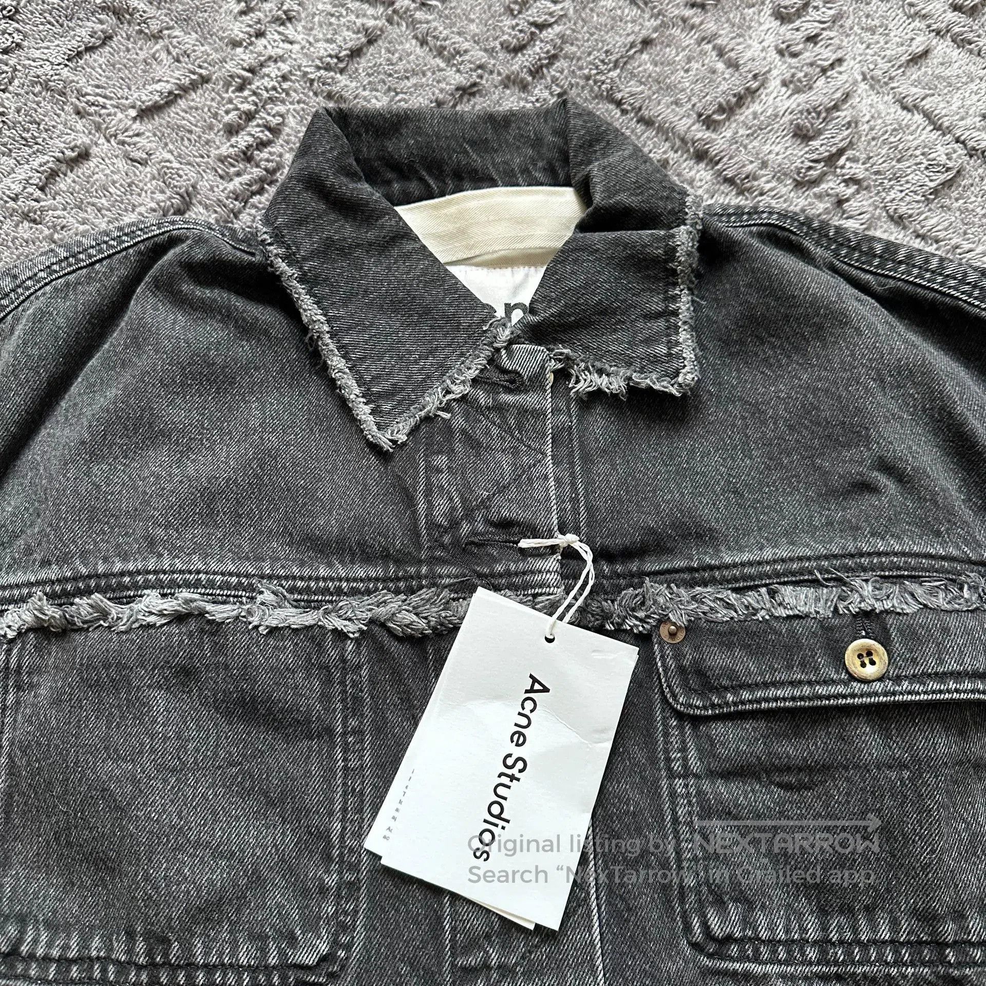 Acne Studios Acne Studios Deconstructed Denim Jacket. Size XL / US 12-14 / IT 48-50 - 3 Thumbnail