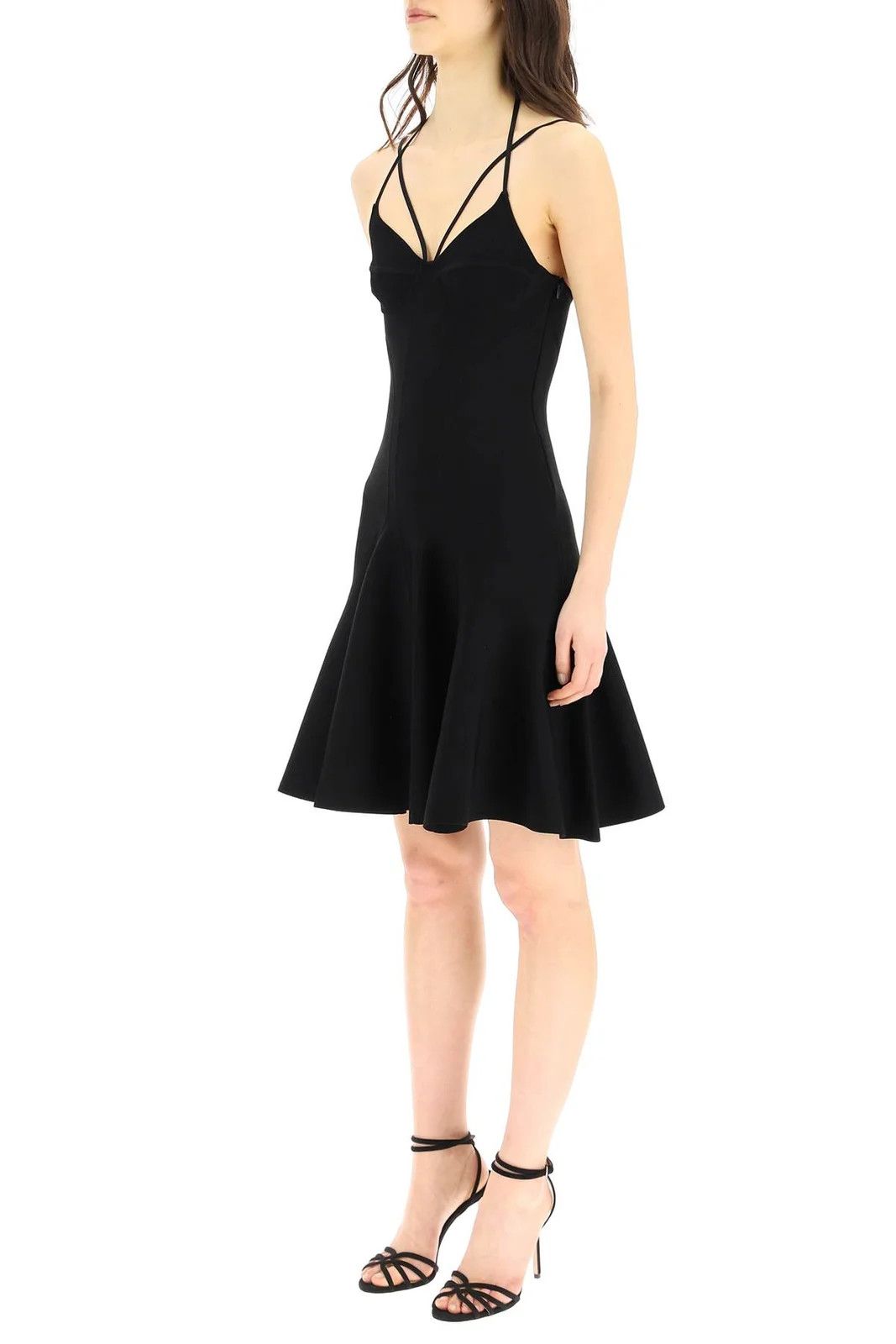Alexander McQueen o1y0325 Midi Dress in Black Size S / US 4 / IT 40 - 5 Thumbnail