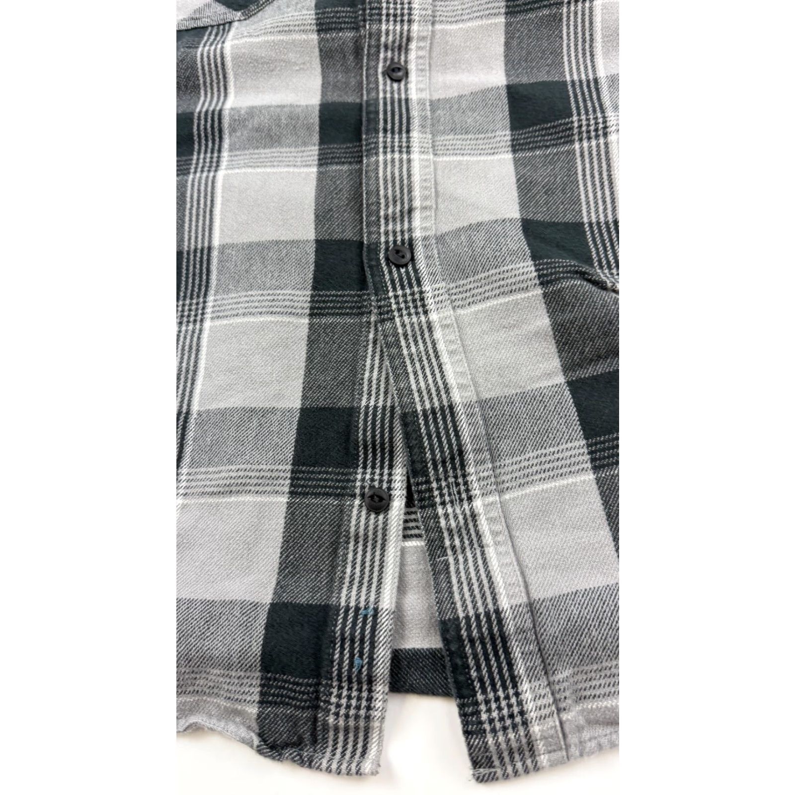 Godspeed VINTAGE Godspeed Mens Flannel Shirt Cotton Plaid Button-Up Long Sleeve Gray Black Adult Medium Size US M / EU 48-50 / 2 - 3 Thumbnail