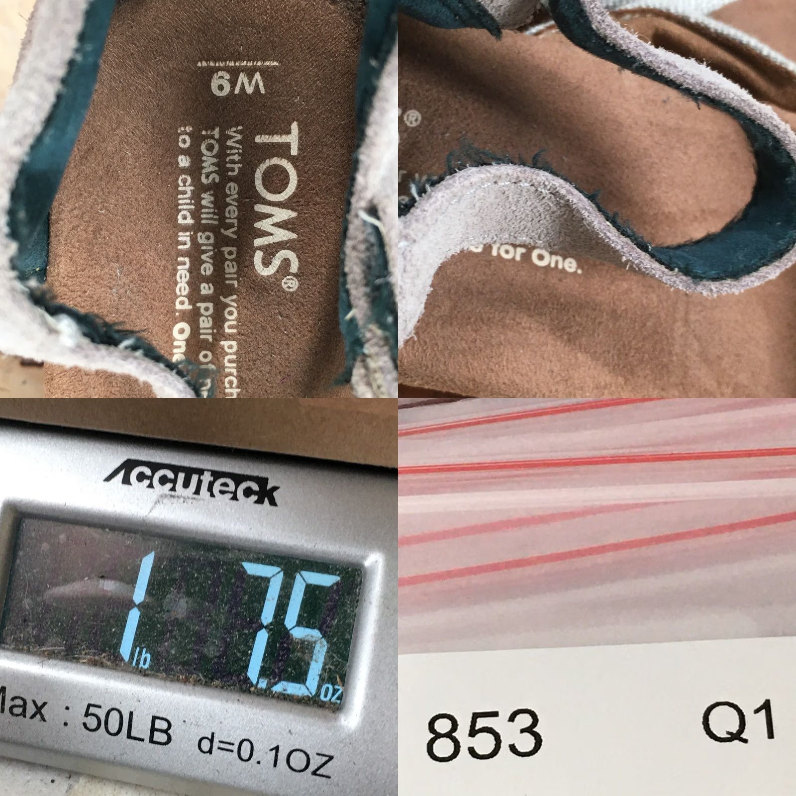 Toms TOMS Clarissa Beige Strappy Wedge Heel Open Toe Sandals Womens 9 Power Duo Ankle Strap Casual Shoes Size US 9 / IT 39 - 9 Thumbnail
