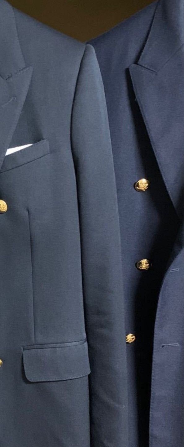 Celine Navy Golden Buttons Blazer Jacket Size US M / EU 48-50 / 2 - 10 Thumbnail