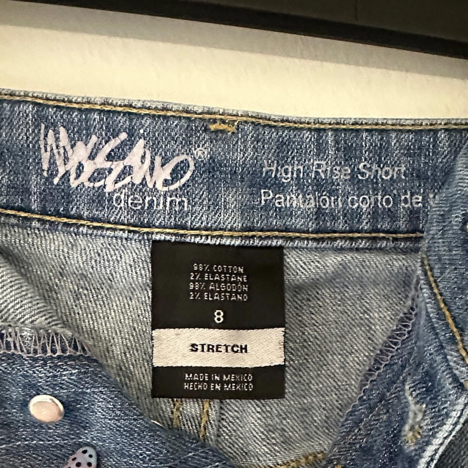 Designer Mossimo Supply Co. Denim Blue Jean Shorts Size 30" / US 8 / IT 44 - 2 Thumbnail