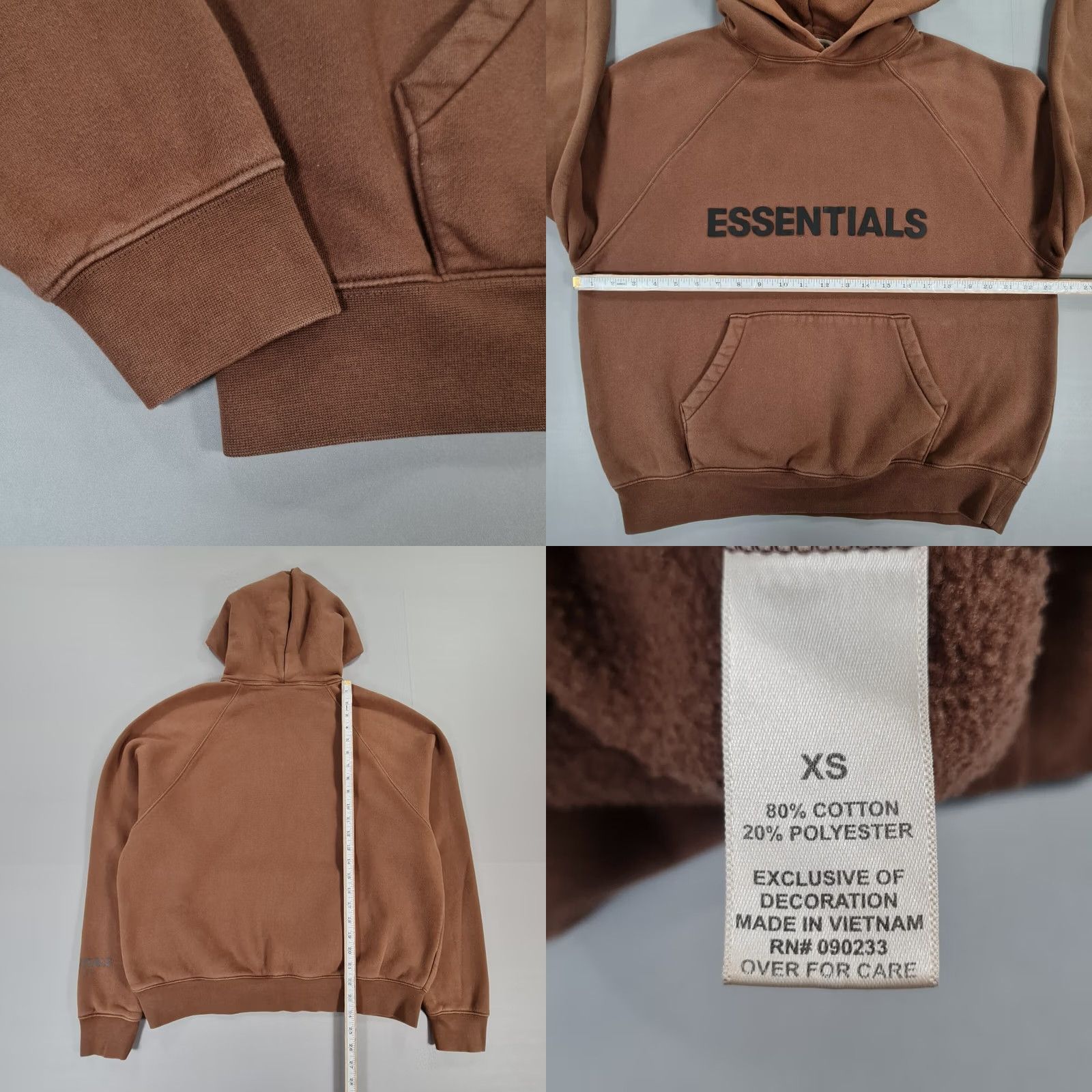 Fear of God Fear Of God Essentials Mens Tracksuit Hoodie Trousers XS Brown Fleece 2 Piece Jogger Set Pockets Updated 2020s Size US XS / EU 42 / 0 - 8 Thumbnail