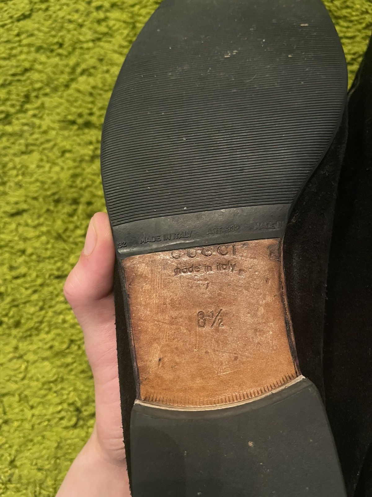 Gucci × Vintage Gucci 2000s vintage real leather suede loafers shoes Size US 8.5 / EU 41-42 - 10 Thumbnail