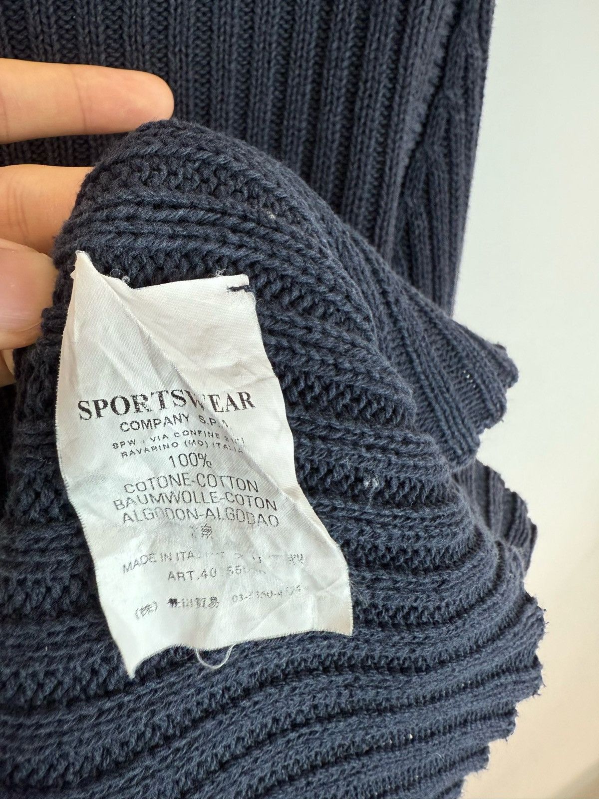 Stone Island STONE ISLAND 2004ss Archive Oversized Boat Neck Knit Size US XL / EU 56 / 4 - 9 Thumbnail