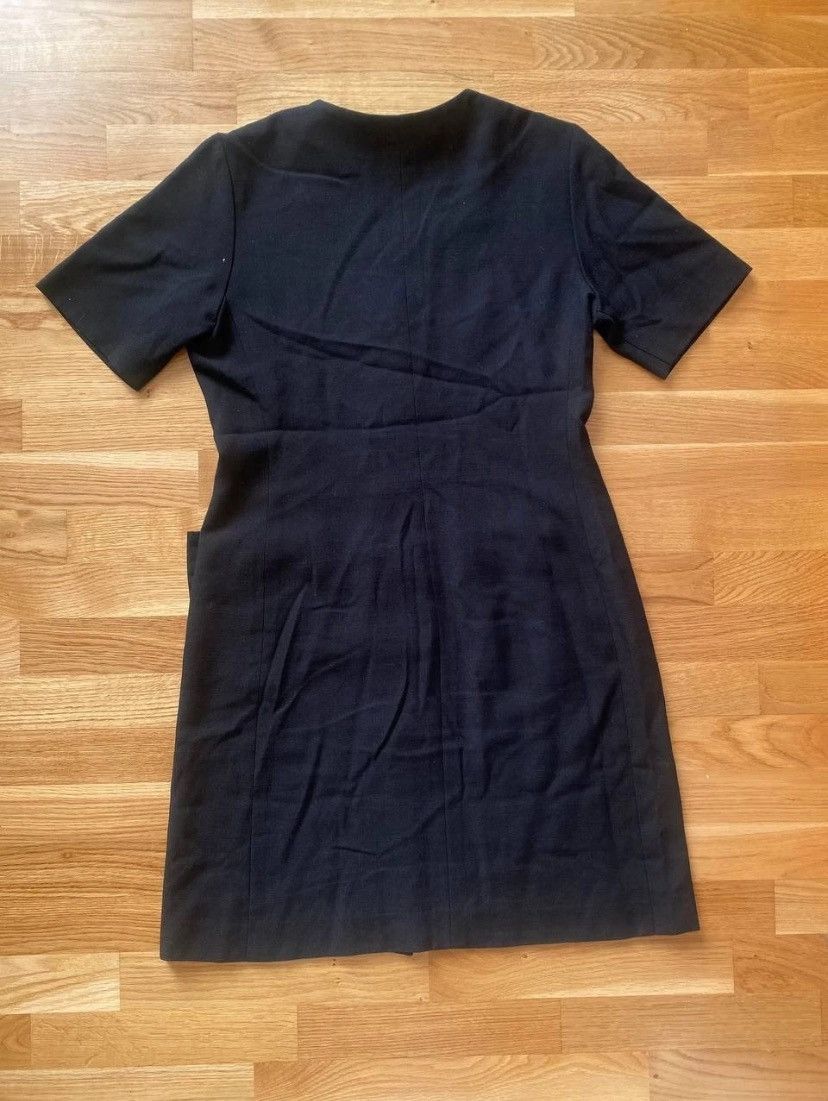 Yves Saint Laurent Vintage Yves Saint Laurent Variation Wool Dress Black Size L Size M / US 6-8 / IT 42-44 - 4 Thumbnail