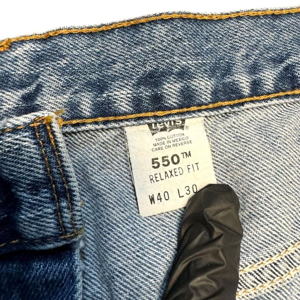 Levi's VINTAGE Levi's Jeans 550 Men's 38x30 Relaxed Medium Wash Highrise Denim Straight Wool? No, ignore. Size US 38 / EU 54 - 6 Thumbnail