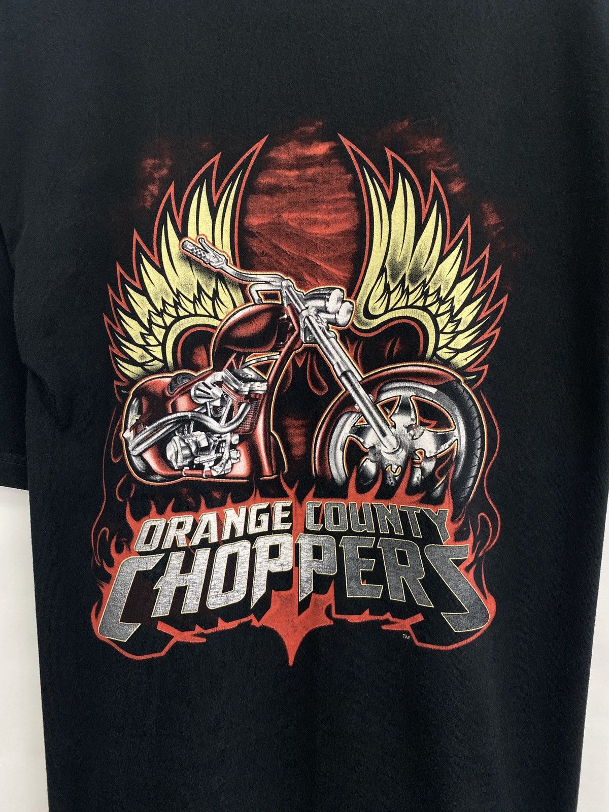 Harley Davidson × Vintage × West Coast Choppers 🇺🇸 Vintage Y2K Orange County Choppers T-Shirt West Coast Rare Size US M / EU 48-50 / 2 - 4 Thumbnail