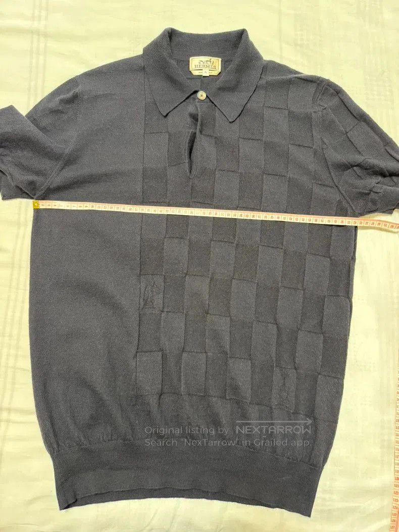 Hermes Hermes Cashmere Short Sleeve Polo. Size US XL / EU 56 / 4 - 4 Thumbnail
