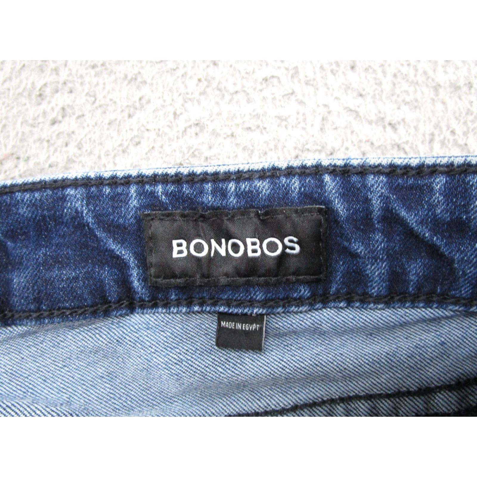 Bonobos Bonobos Jeans Mens Straight Leg Mid Rise 33x32 Blue Denim Medium Wash Adjustable? No Size US 33 - 4 Thumbnail