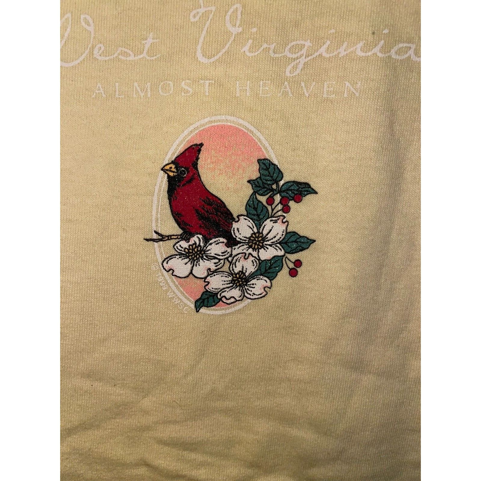 Anvil × Vintage Vintage West Virginia Shirt Tee Cardinal Anvil State 90s M Size US M / EU 48-50 / 2 - 4 Thumbnail
