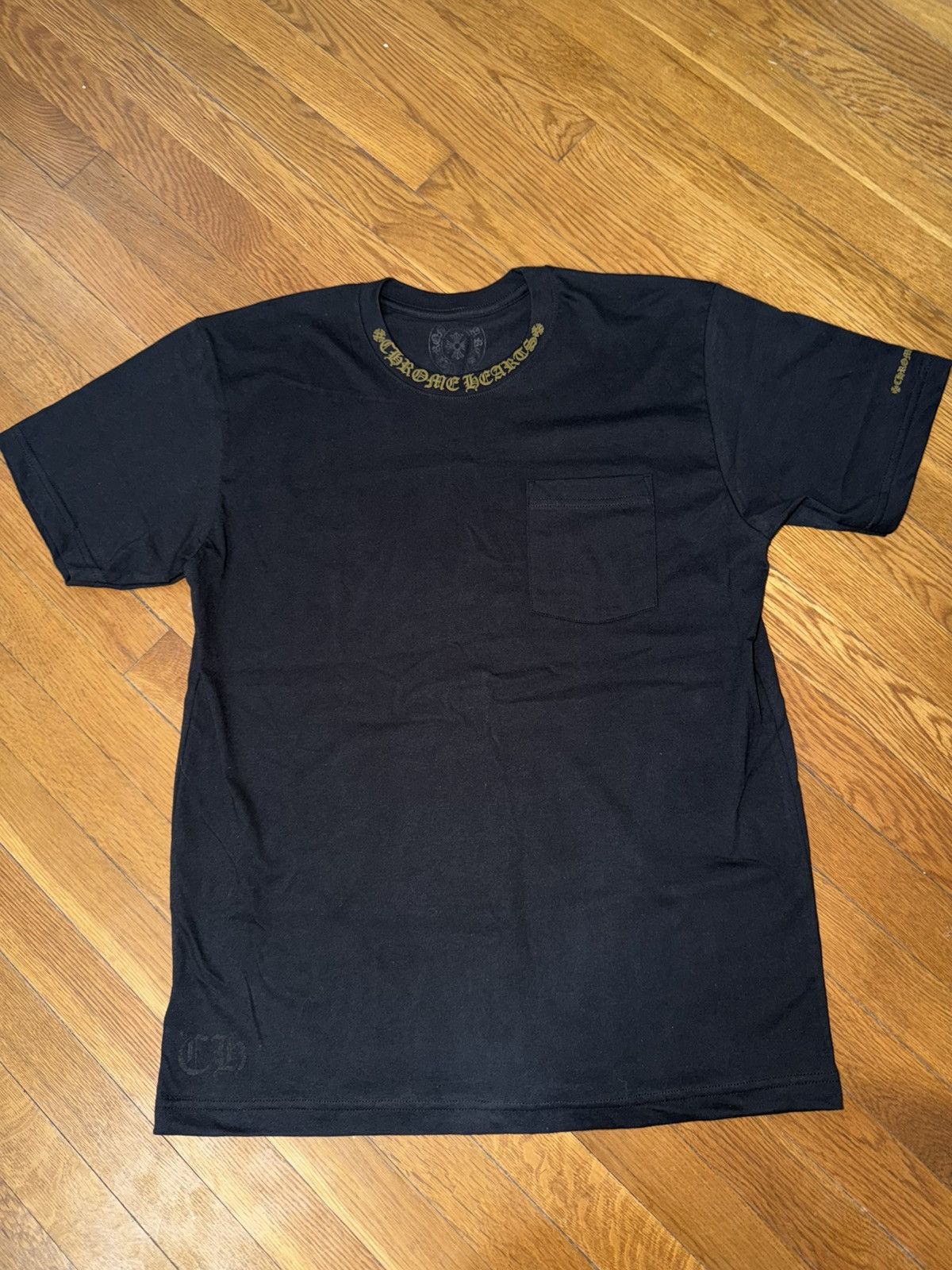 Chrome Hearts Chrome Hearts ‘Army Green’ Script Pocket Tee Size US L / EU 52-54 / 3 - 1 Thumbnail