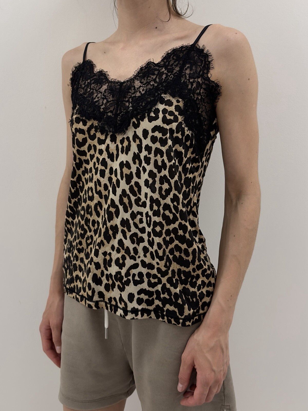 Ganni Ganni Leopard Tank Lace Trim Top size S Size S / US 4 / IT 40 - 2 Thumbnail