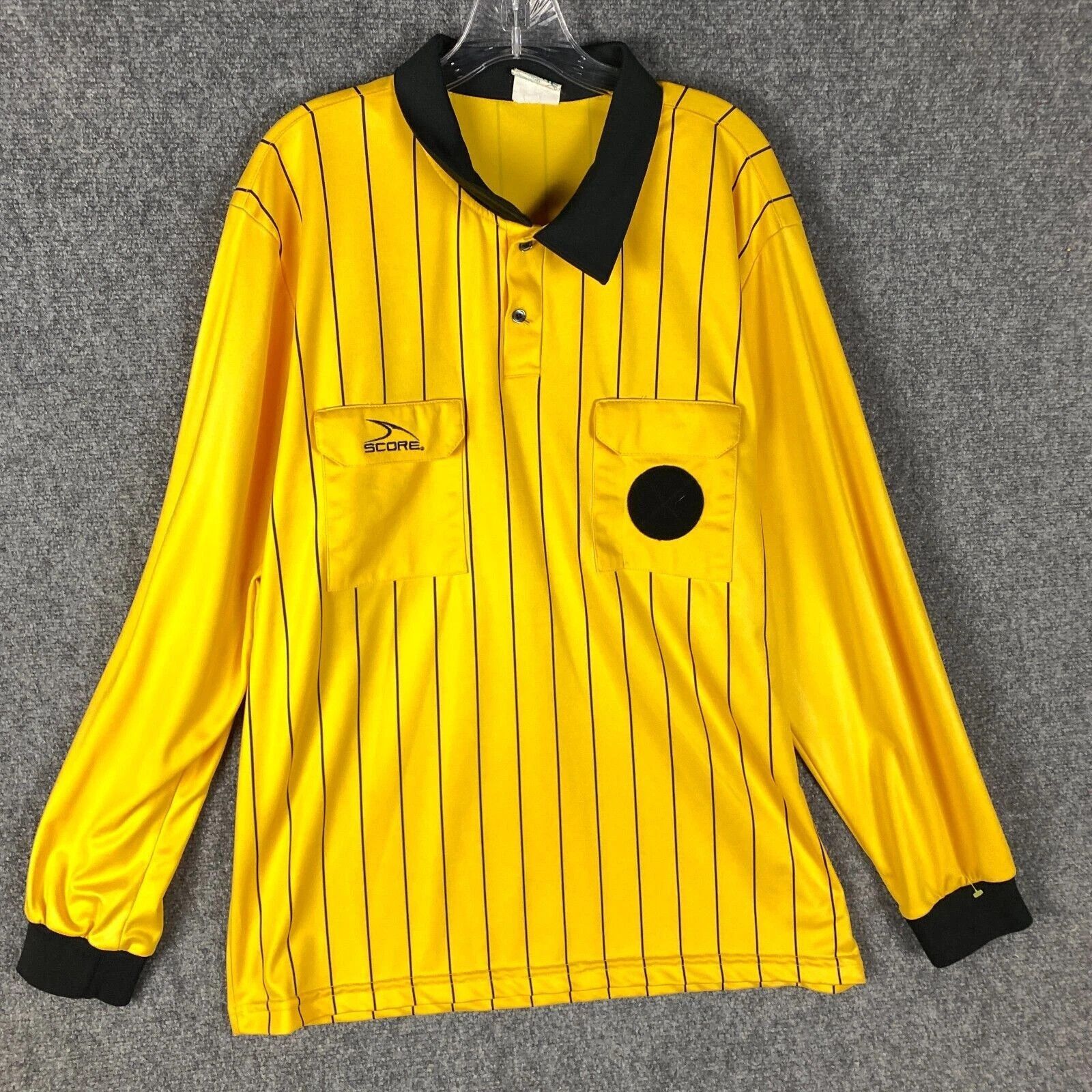 Other Score Polo Shirt Men's XL Long Sleeve 100% Polyester Yellow Size US XL / EU 56 / 4 - 1 Thumbnail