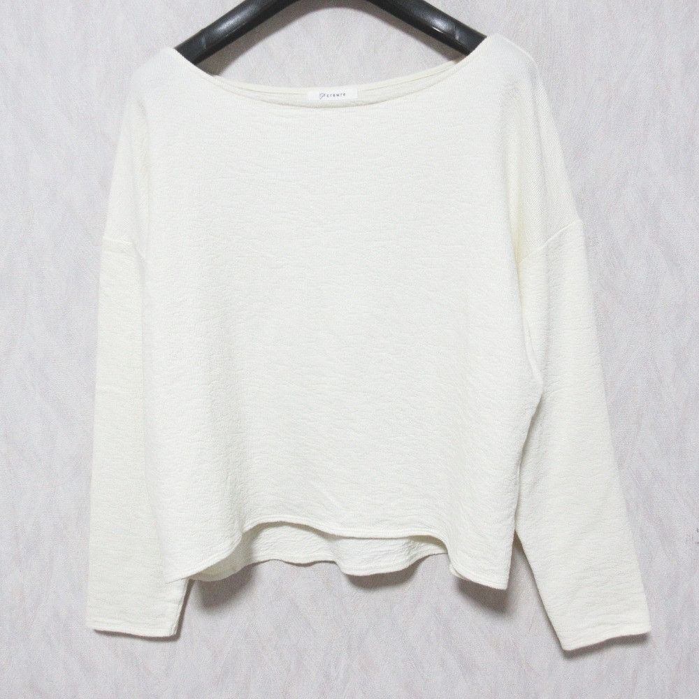Other crewre 2way Boat Neck Long Sleeve T-shirt Textile Tops cr25aw08146 DUTY FREE for USA