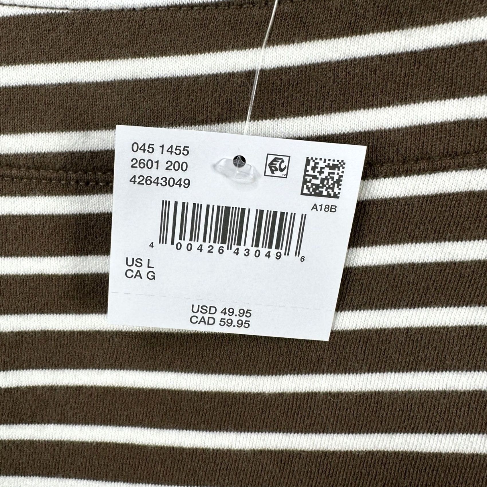 Vintage VINTAGE American Eagle Sweater Women Large Brown White Stripes Boat Neck Long Sleeve NEW Size L / US 10 / IT 46 - 5 Thumbnail