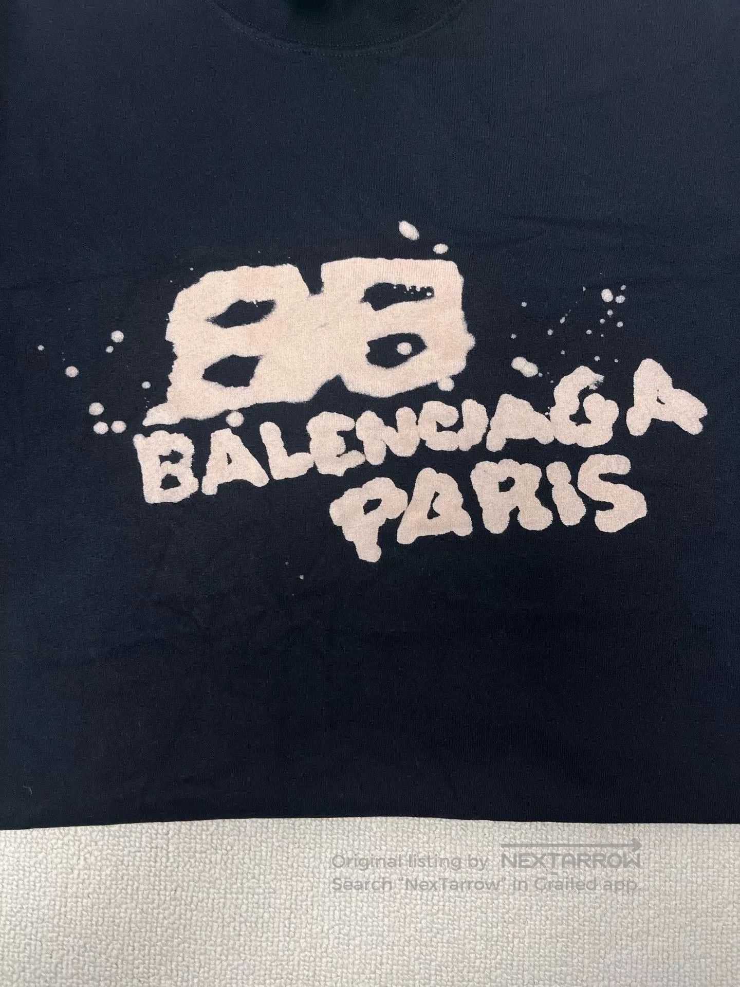 Balenciaga Balenciaga Letter Print Crewneck Short-Sleeve T-Shirt. Size XXS / US 00 / IT 34 - 3 Thumbnail