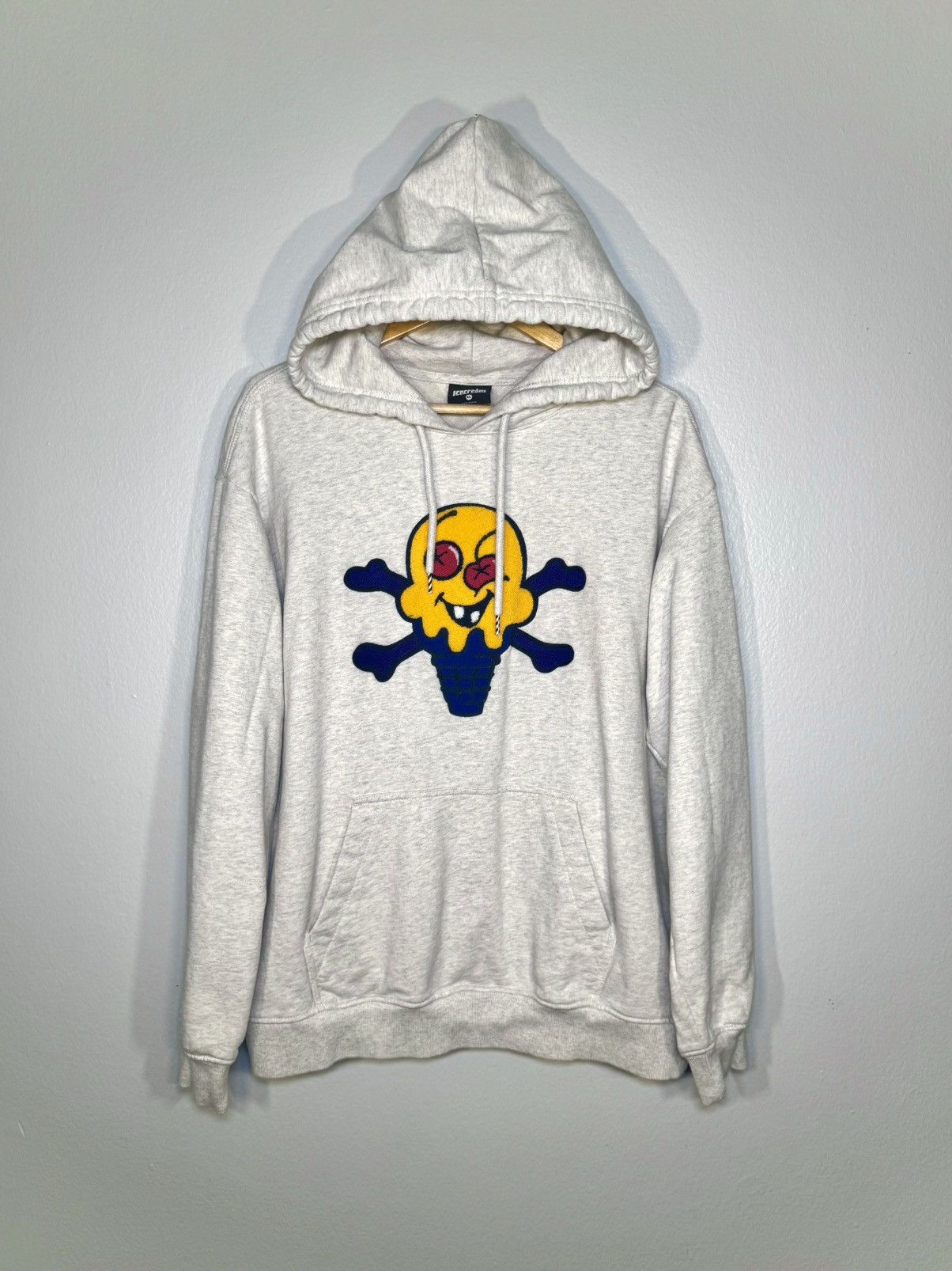 ICE CREAM AVERY HOODIE LIGHT GREY HOODIE