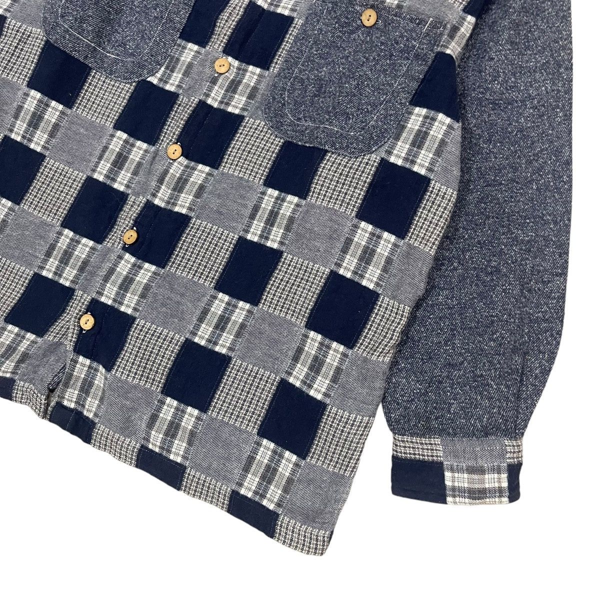 Japanese Brand × Vintage ⚡️Fino House Patchwork Double Pocket Button Jacket Size US S / EU 44-46 / 1 - 4 Thumbnail