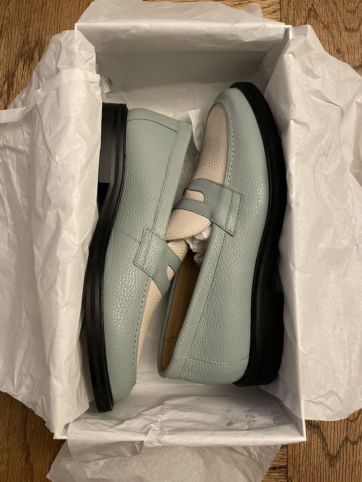Aime Leon Dore Aime Leon Dore Penny Loafer - Size 11 - Blue/White Size US 11 / EU 44 - 8 Thumbnail