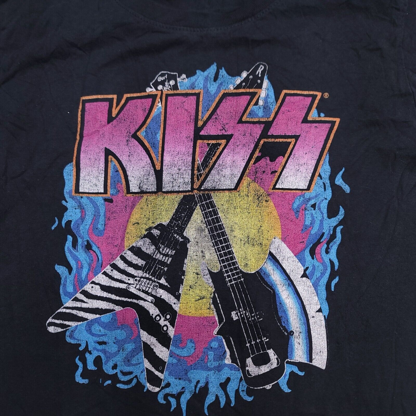 KISS Kiss Casual Pullover Graphic T Shirt Womens Size Small Black Size S / US 4 / IT 40 - 5 Thumbnail