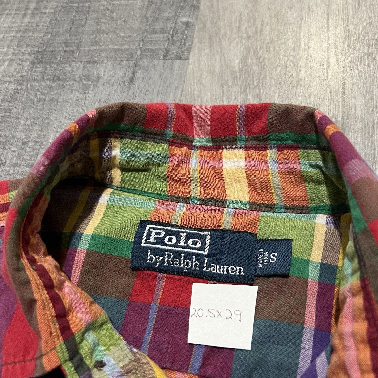 Polo Ralph Lauren VTG Polo Ralph Lauren SS Patchwork Plaid Button Shirt Size S Size US S / EU 44-46 / 1 - 4 Thumbnail