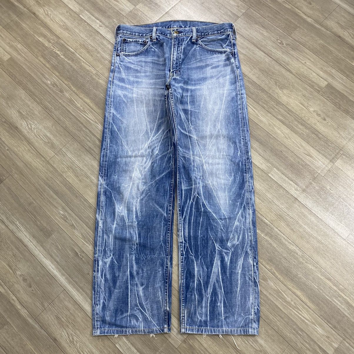Levi's Vintage Clothing 🇯🇵 1990s Vintage Levis 503 Japan 33x33 Distressed Faded Jeans Size US 33 - 1 Thumbnail