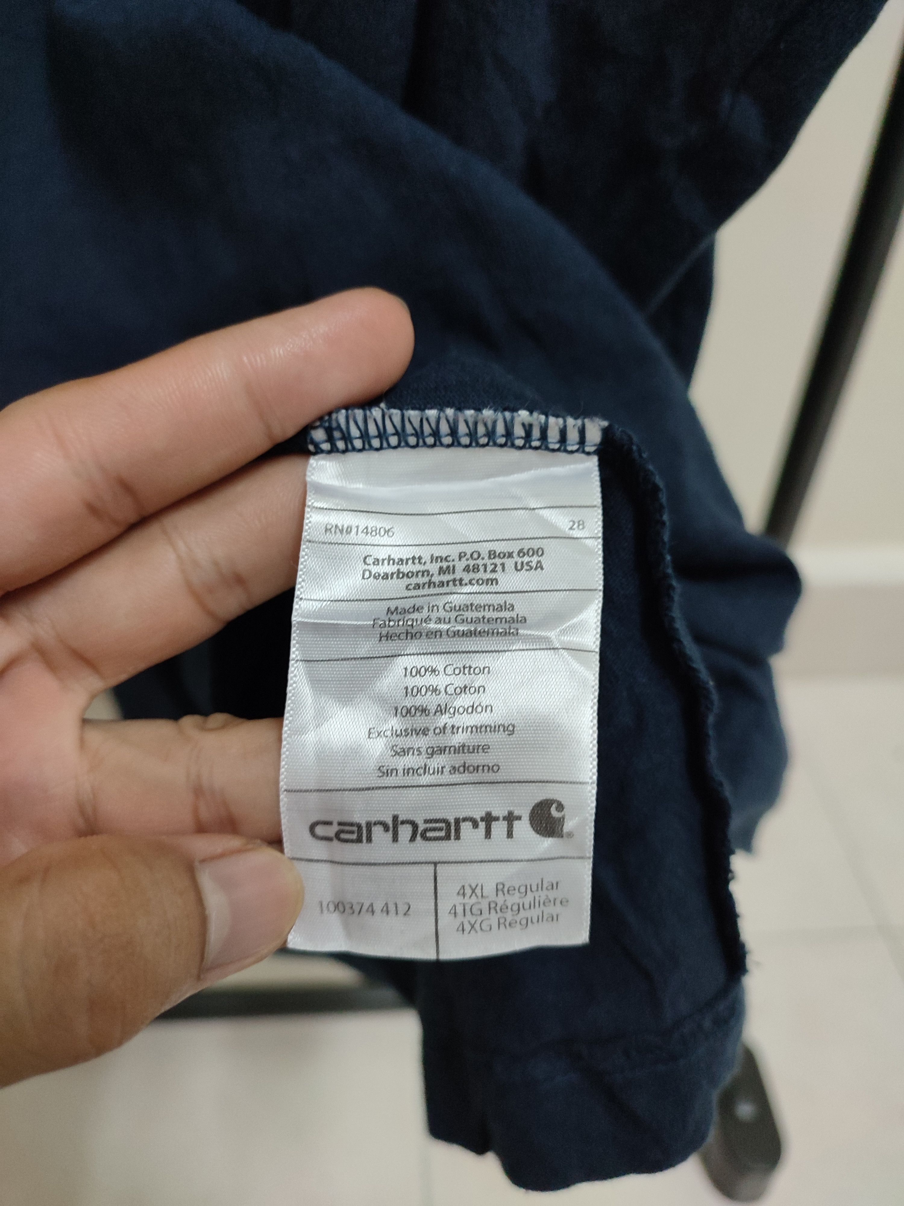 Carhartt Big Size Carhartt Sleeveless Single Pocket Tees Size US XXL / EU 58 / 5 - 3 Thumbnail