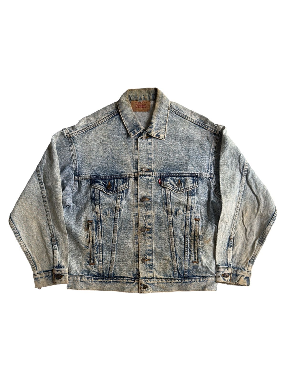 Levi's VERY RARE VINTAGE JACKET DENIM JEANS LEVIS ACID WASH Size US M / EU 48-50 / 2 - 1 Thumbnail