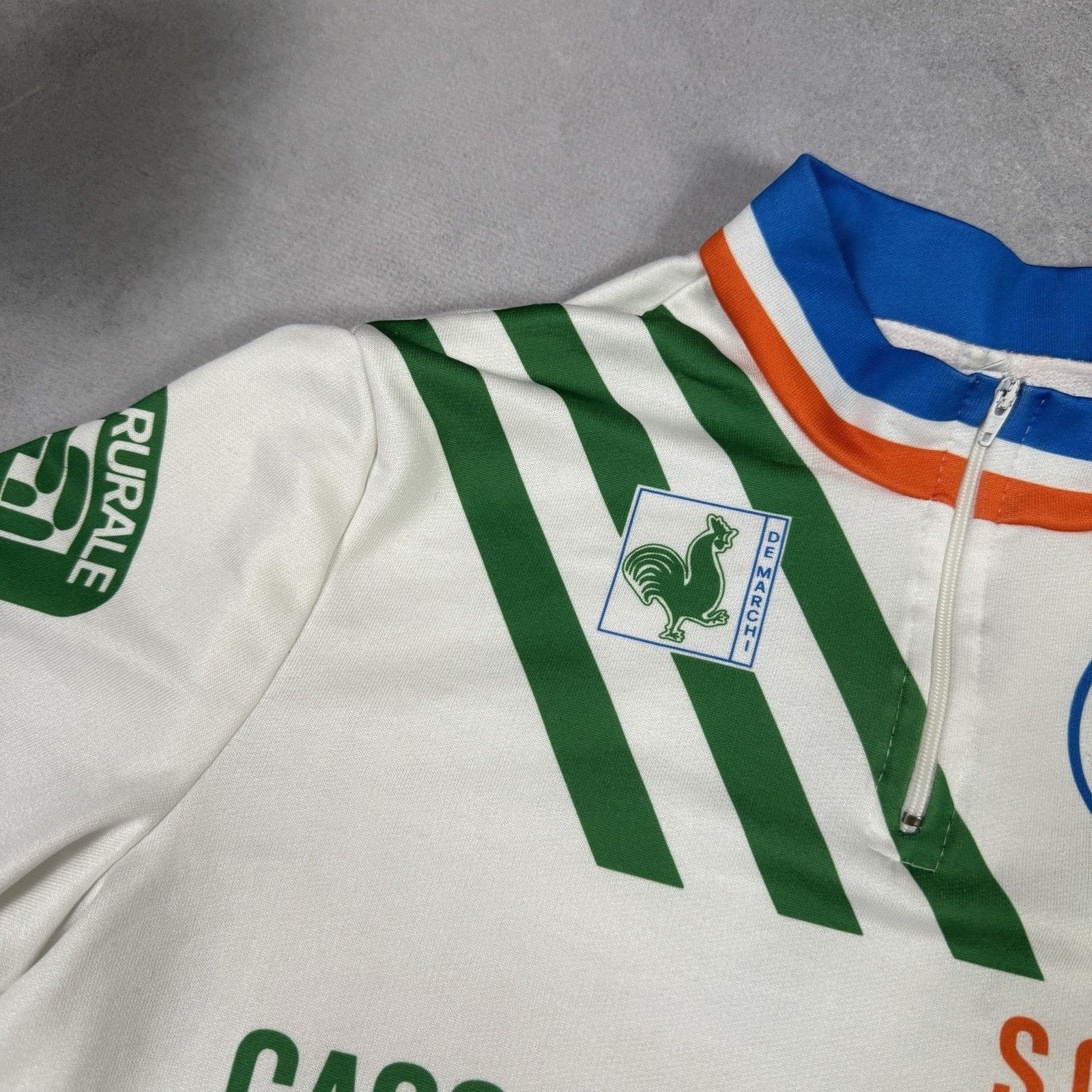 Vintage Vintage De Marchi Cassa Rurale Bojon Cycling Jersey Size 5 Size US M / EU 48-50 / 2 - 4 Thumbnail