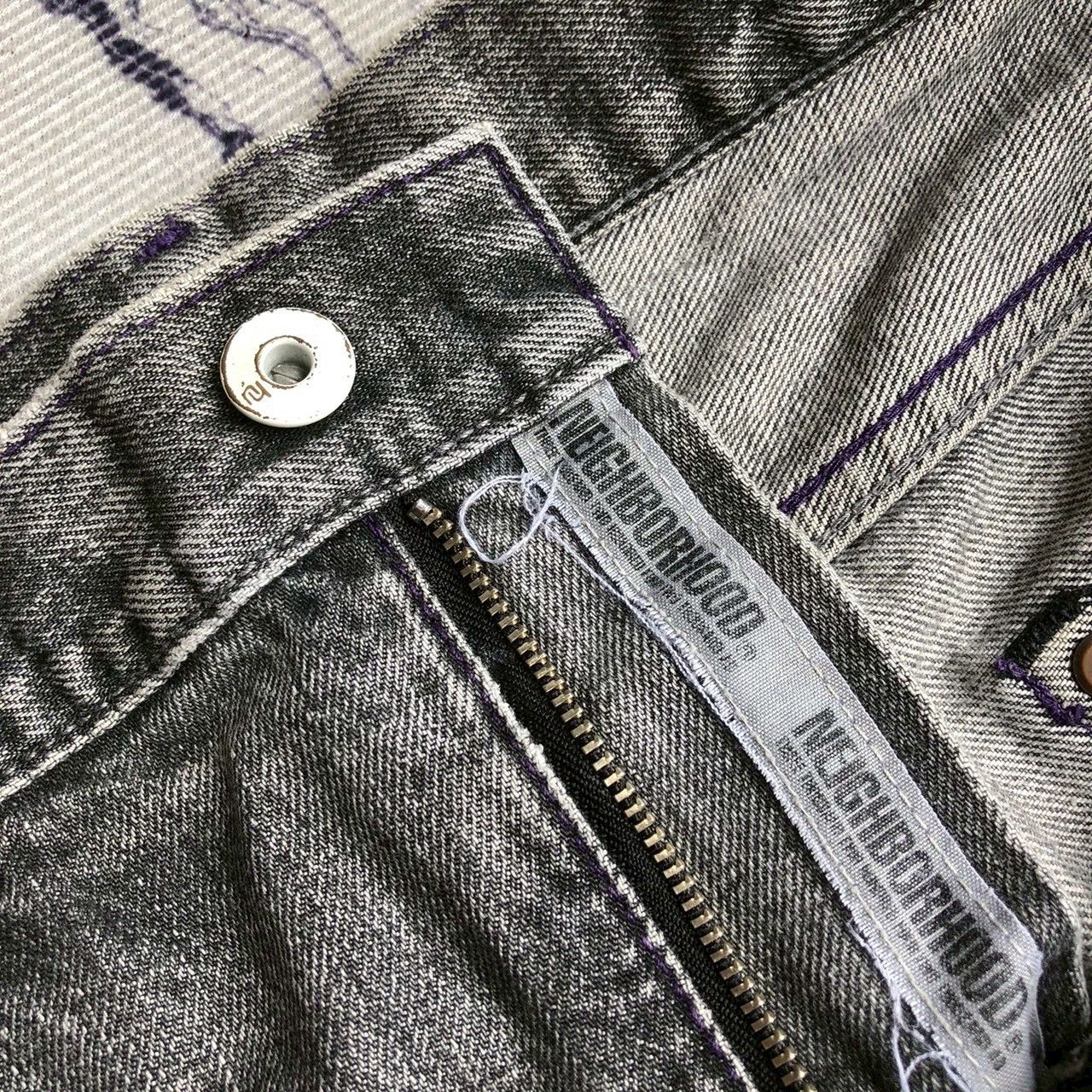 Neighborhood 2003 Neighborhood Savage Selvedge Distressed Cargo Denim Size US 33 - 14 Thumbnail