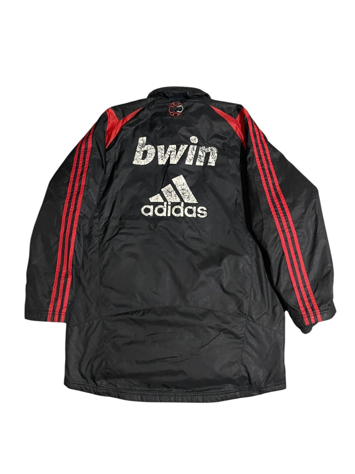 Adidas Vintage AC Milan Adidas 2007-2008 Padded Bench Coat Jacket Size US L / EU 52-54 / 3 - 2 Thumbnail